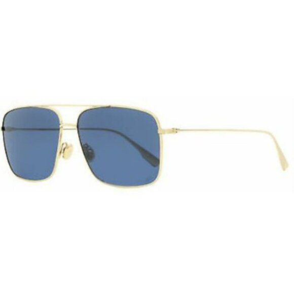 Christian Dior Gold Square Aviator Sunglasses StellaireO 3S J5GKU 57 main image 8
